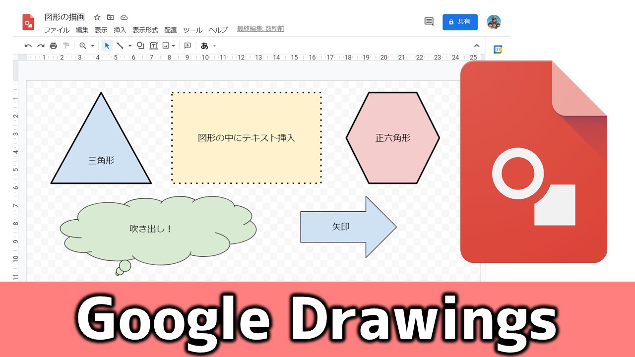 簡単図解 グーグル図形描画の使い方 活用方法 あそびdeまなぶ